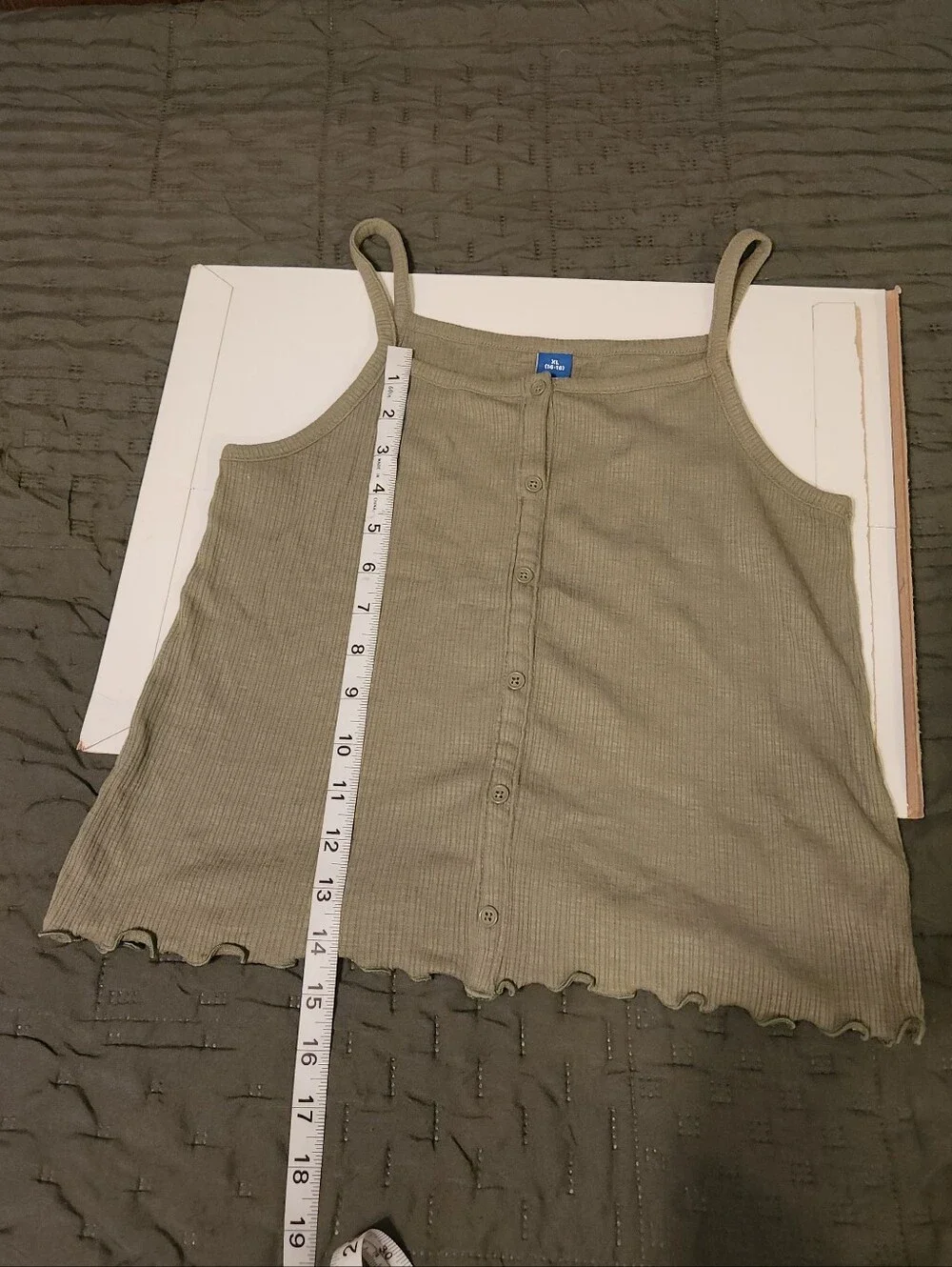 Old Navy Fitted Button-Front Tank Top for Girls